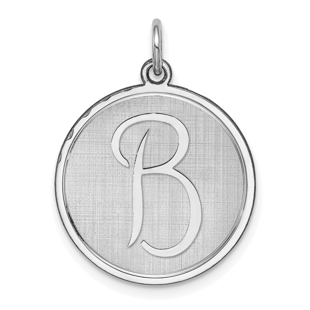 Lovely Rita's Pendants & Charms Sterling Silver Brocaded Initial B Charm