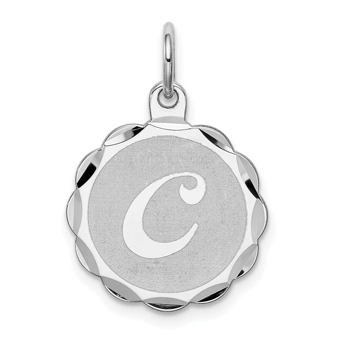 Lovely Rita's Pendants & Charms Sterling Silver Brocaded Initial C Charm