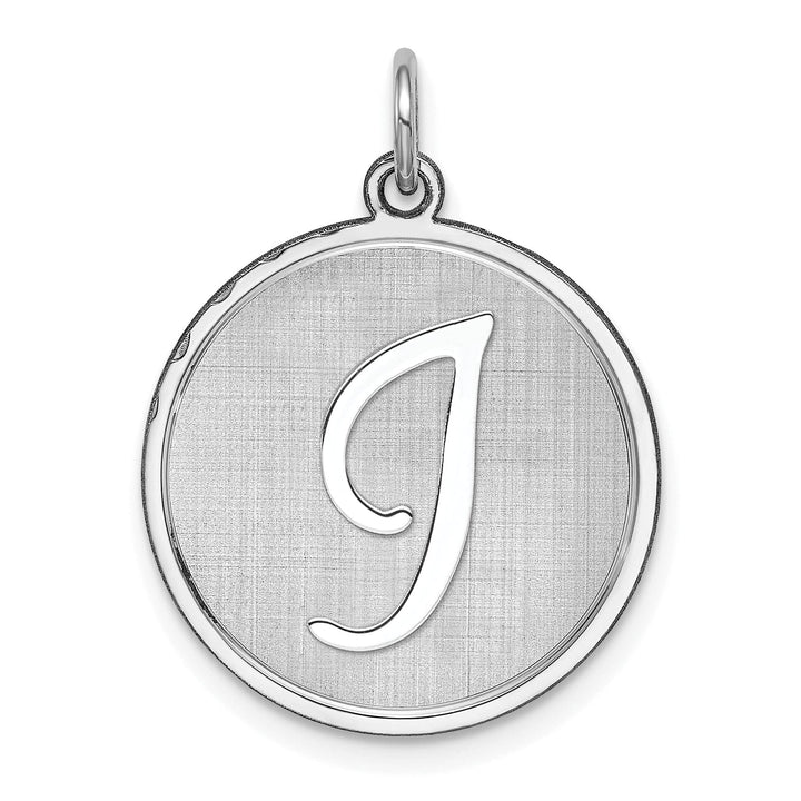 Lovely Rita's Pendants & Charms Sterling Silver Brocaded Initial I Charm