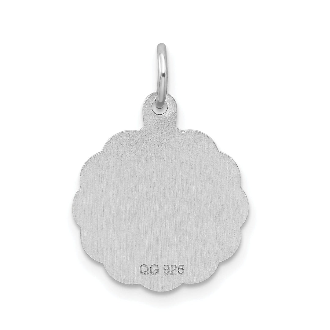 Lovely Rita's Pendants & Charms Sterling Silver Brocaded Initial P Charm