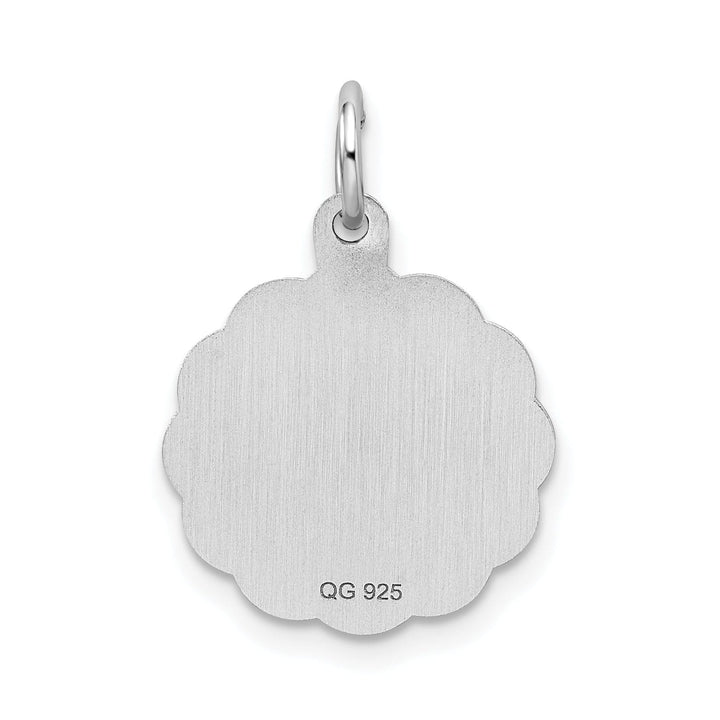 Lovely Rita's Pendants & Charms Sterling Silver Brocaded Initial R Charm