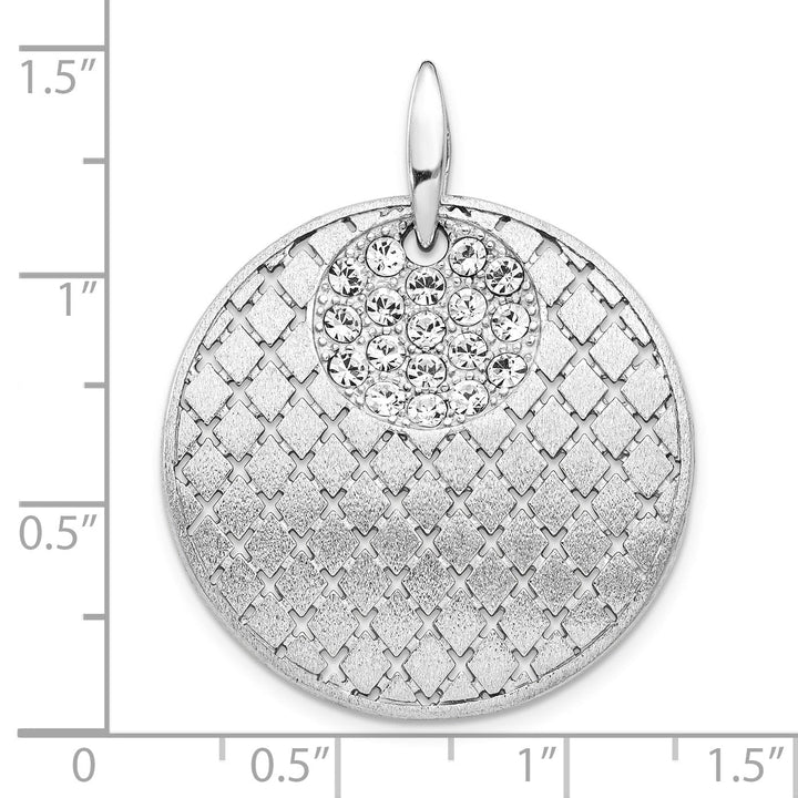 Lovely Rita's Pendants & Charms Sterling Silver Brush Preciosa Crystal Pendant