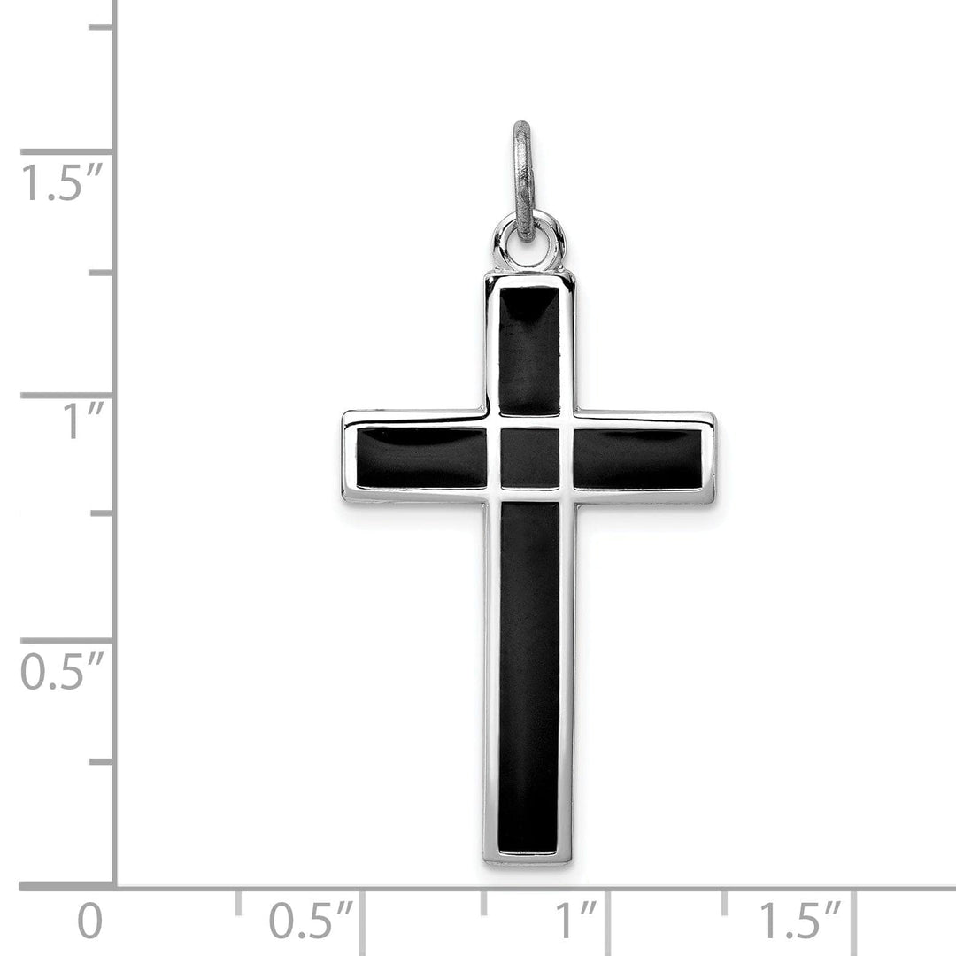 Lovely Rita's Pendants & Charms Sterling Silver Brushed Latin Cross Pendant