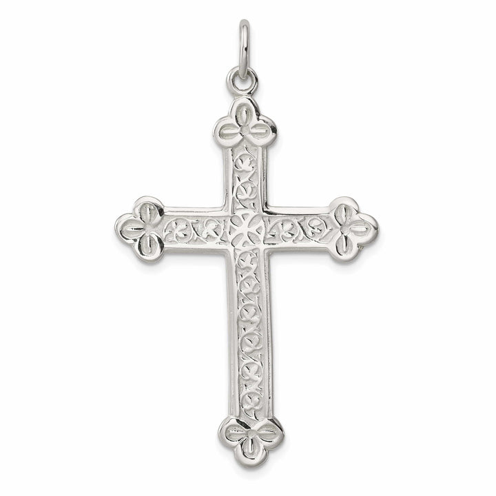 Lovely Rita's Pendants & Charms Sterling Silver Budded Cross Pendant