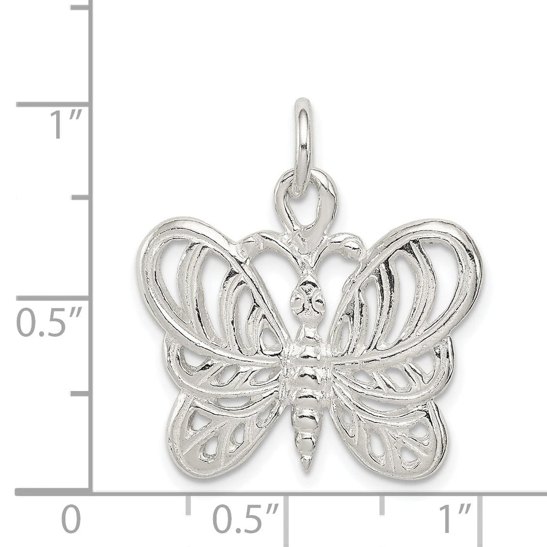 Lovely Rita's Pendants & Charms Sterling Silver Butterfly Charm Pendant