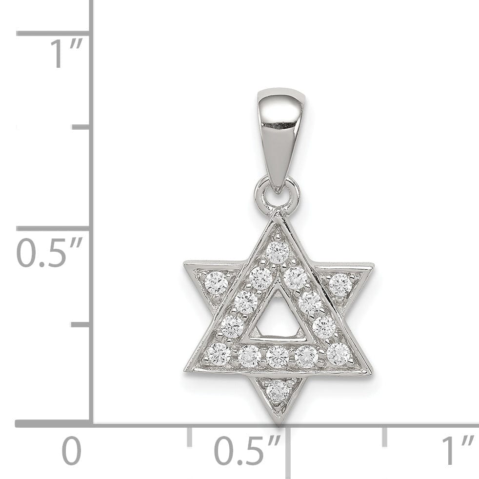 Lovely Rita's Pendants & Charms Sterling Silver C.Z Star of David Pendant