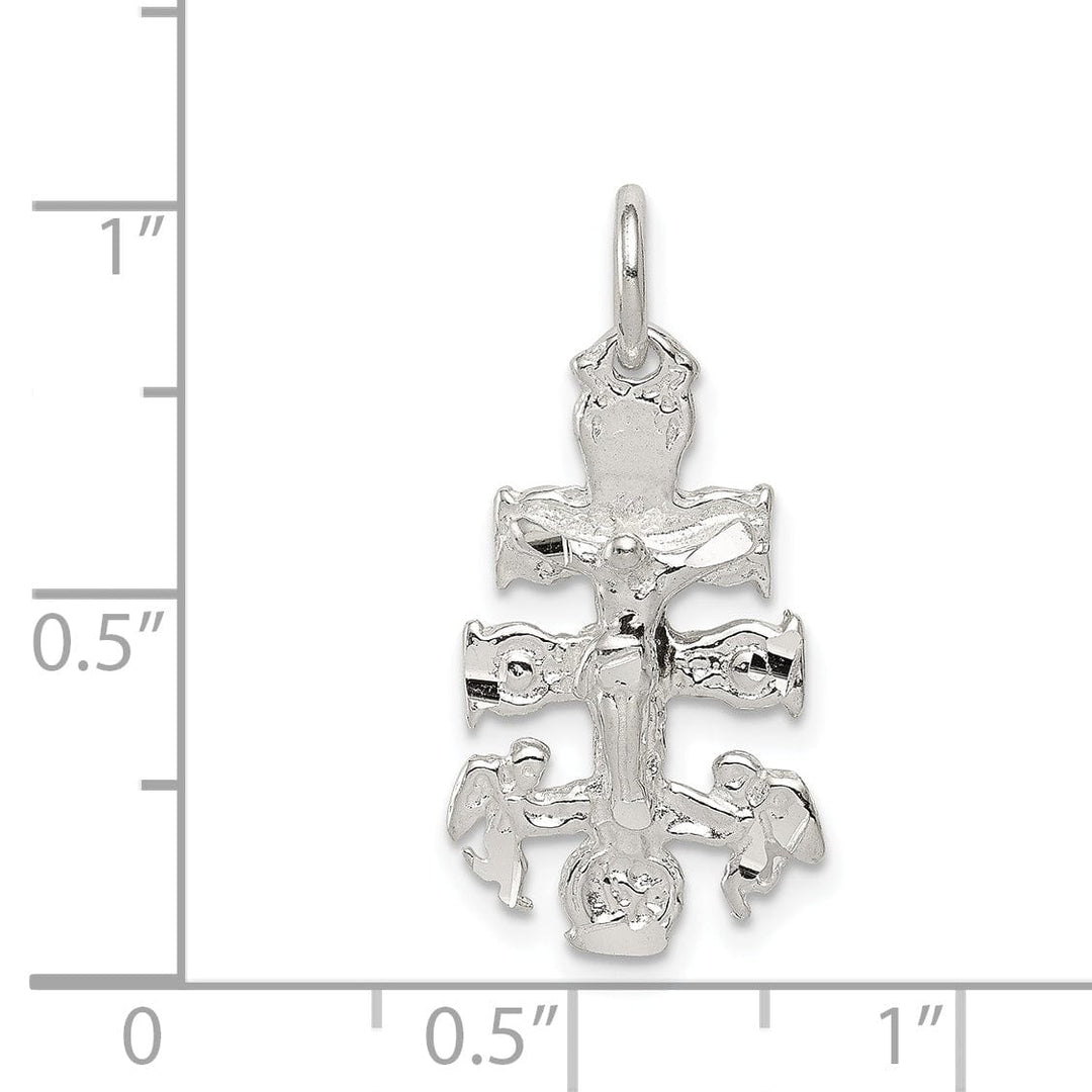 Lovely Rita's Pendants & Charms Sterling Silver Cara Vaca Crucifix Pendant