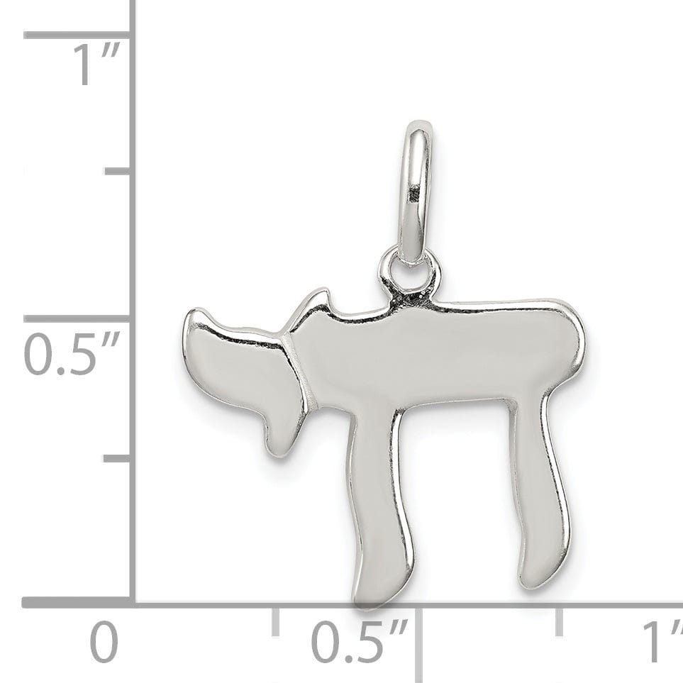 Lovely Rita's Pendants & Charms Sterling Silver Chai (Life) Charm