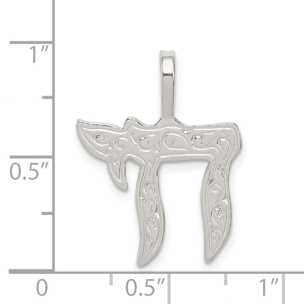 Lovely Rita's Pendants & Charms Sterling Silver Chai Pendant