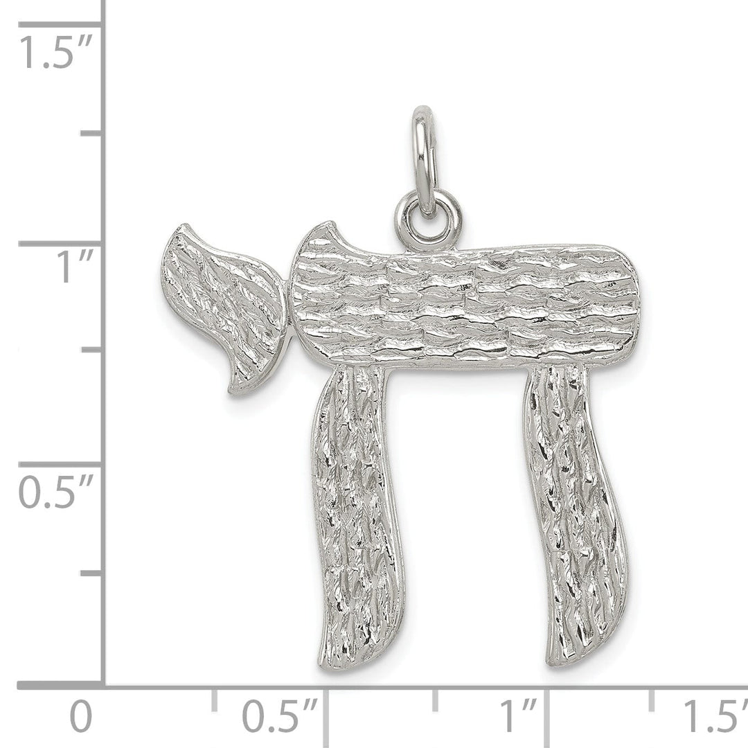 Lovely Rita's Pendants & Charms Sterling Silver Chai Pendant