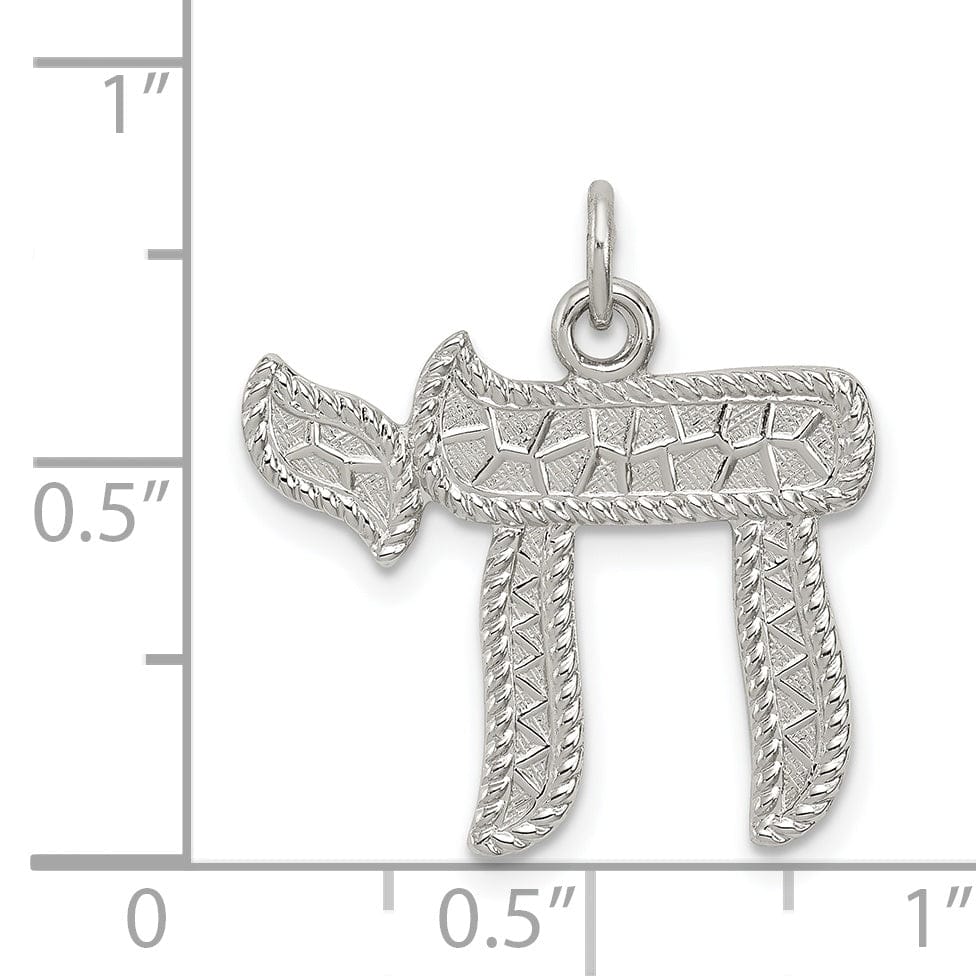 Lovely Rita's Pendants & Charms Sterling Silver Chai Pendant