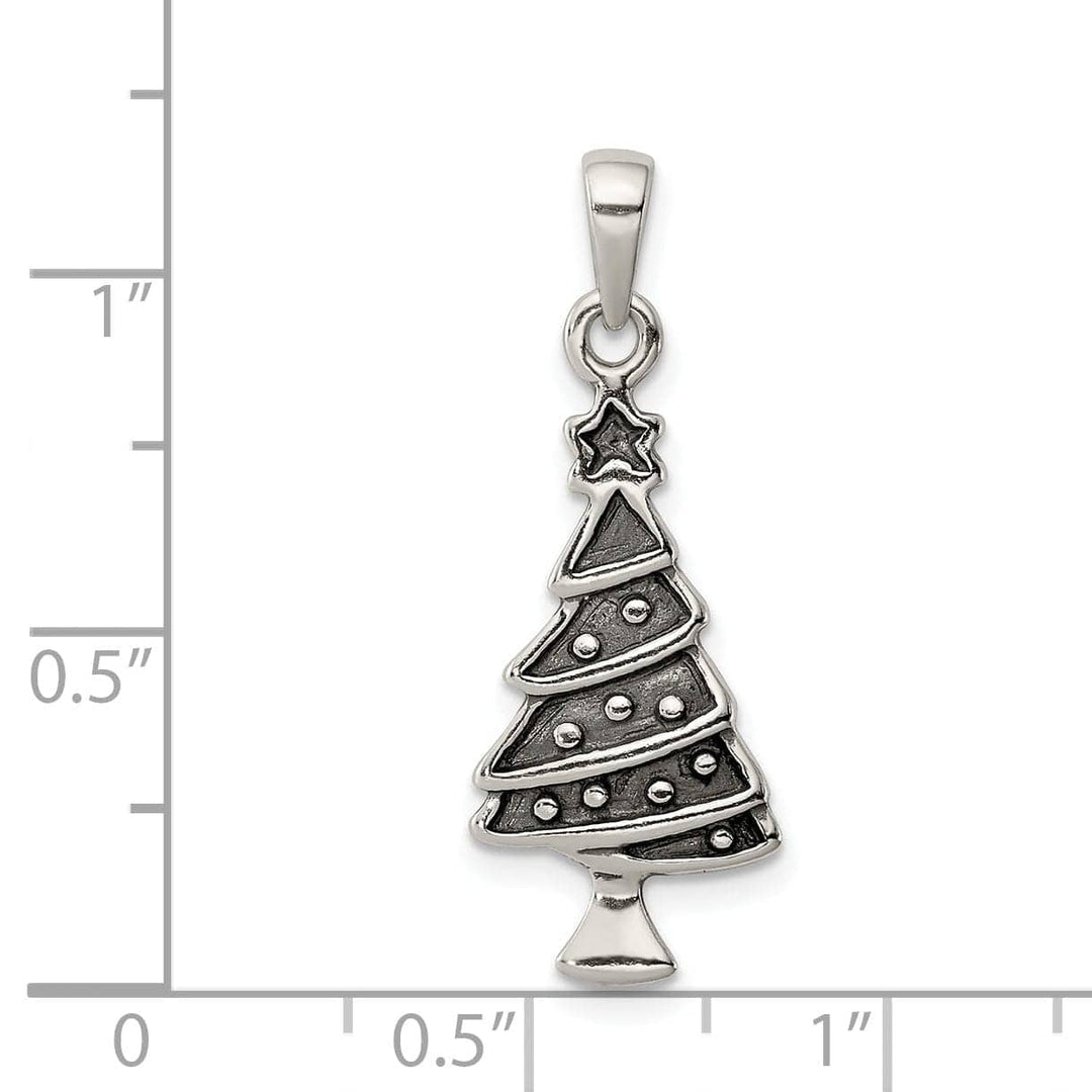 Lovely Rita's Pendants & Charms Sterling Silver Christmas Tree Pendant