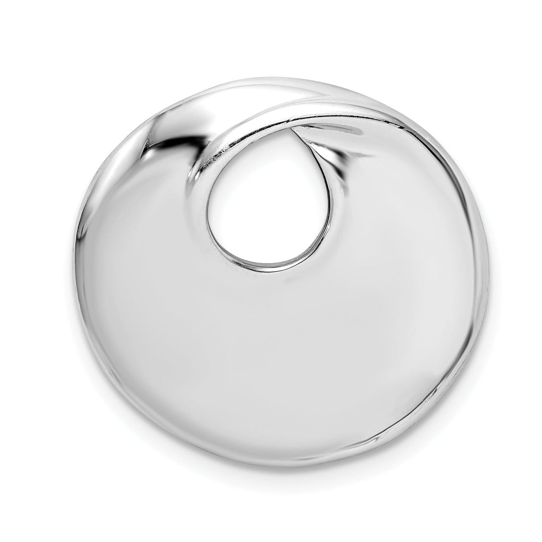 Lovely Rita's Pendants & Charms Sterling Silver Circle Slide Fits up to 4mm Chain