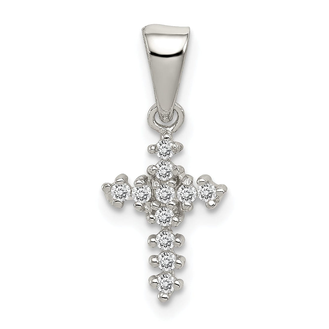 Lovely Rita's Pendants & Charms Sterling Silver Cubic Zirconia Cross Pendant