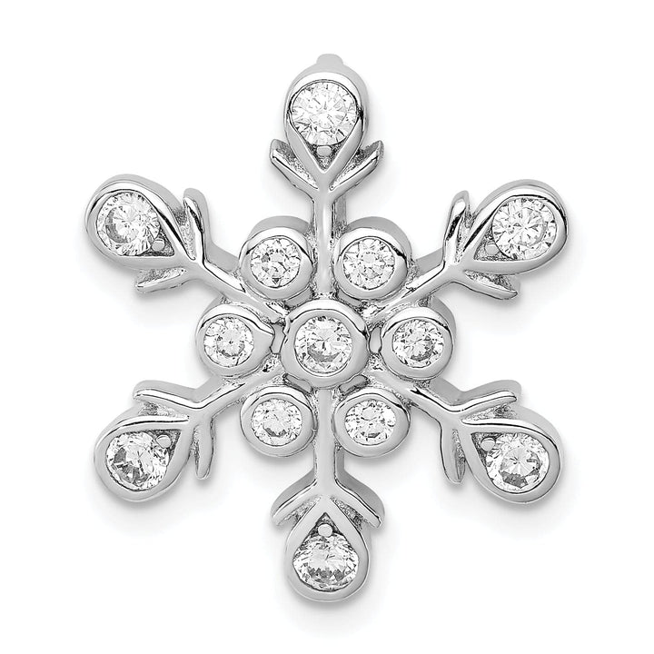 Lovely Rita's Pendants & Charms Sterling Silver Cubic Zirconia Snowflake Charm