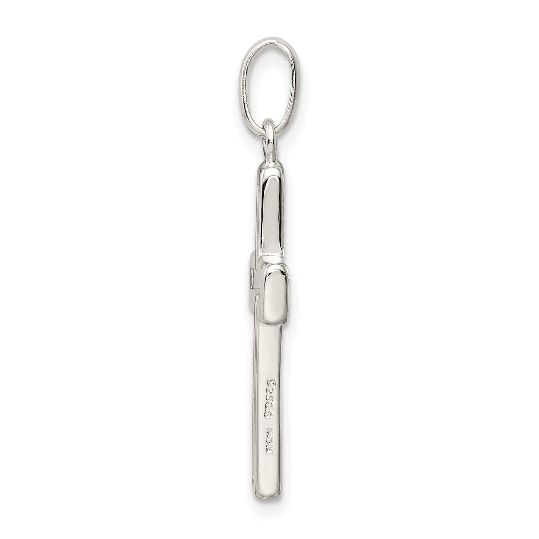 Lovely Rita's Pendants & Charms Sterling Silver Cut-out Cross Charm Pendant