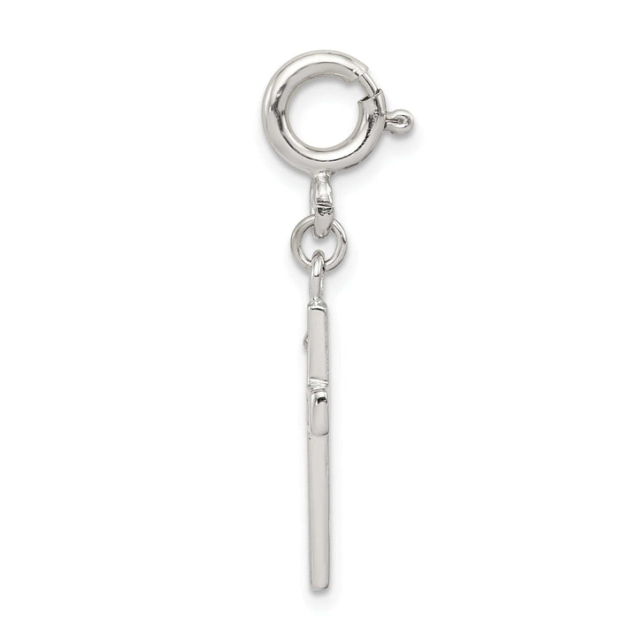 Lovely Rita's Pendants & Charms Sterling Silver CZ Faith Cross Clip-on Charm