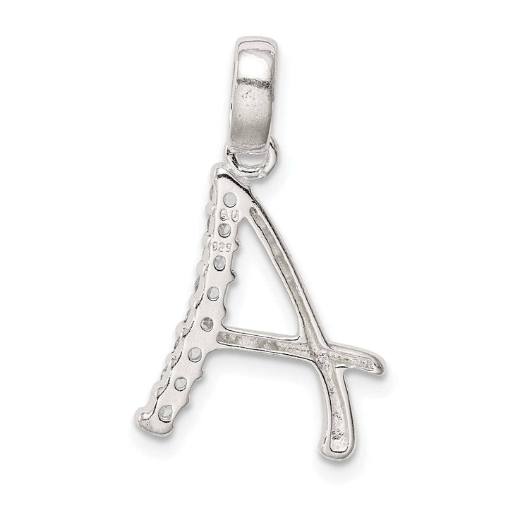 Lovely Rita's Pendants & Charms Sterling Silver CZ Initial A Charm Pendant