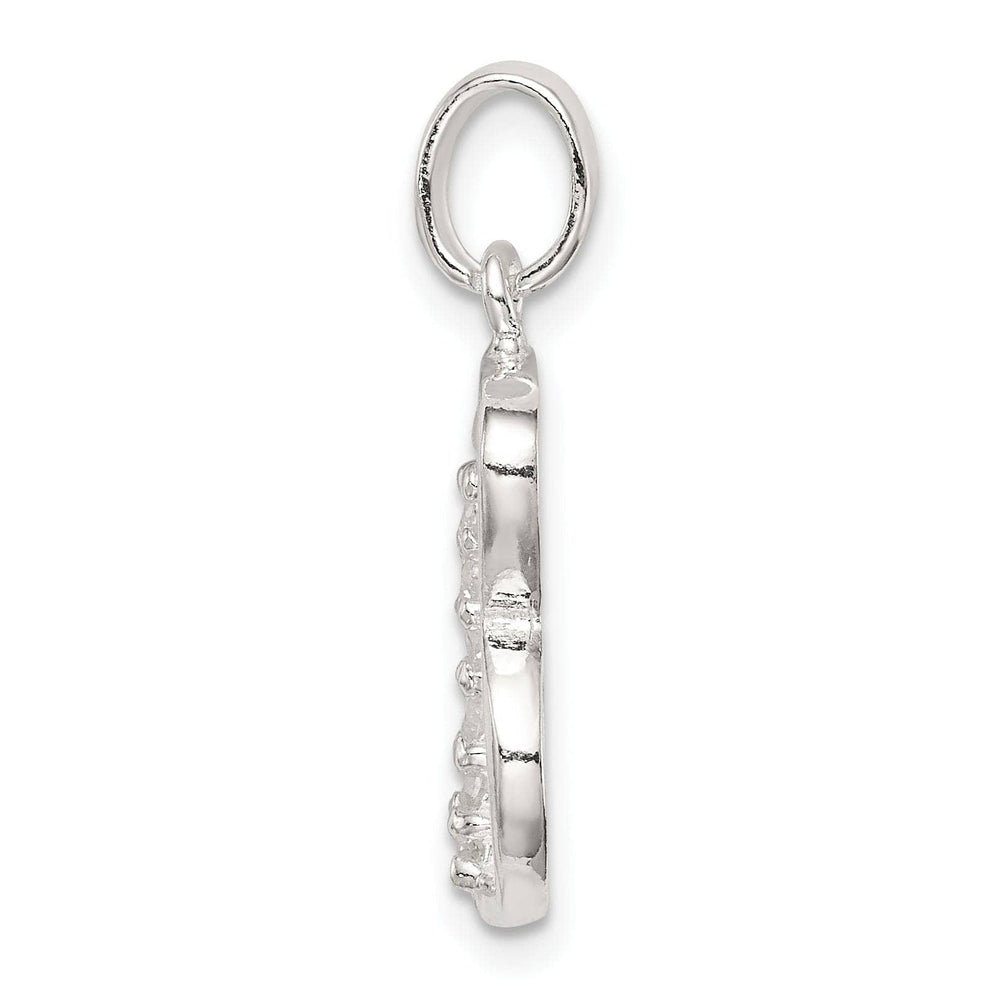 Lovely Rita's Pendants & Charms Sterling Silver CZ Initial B Charm Pendant