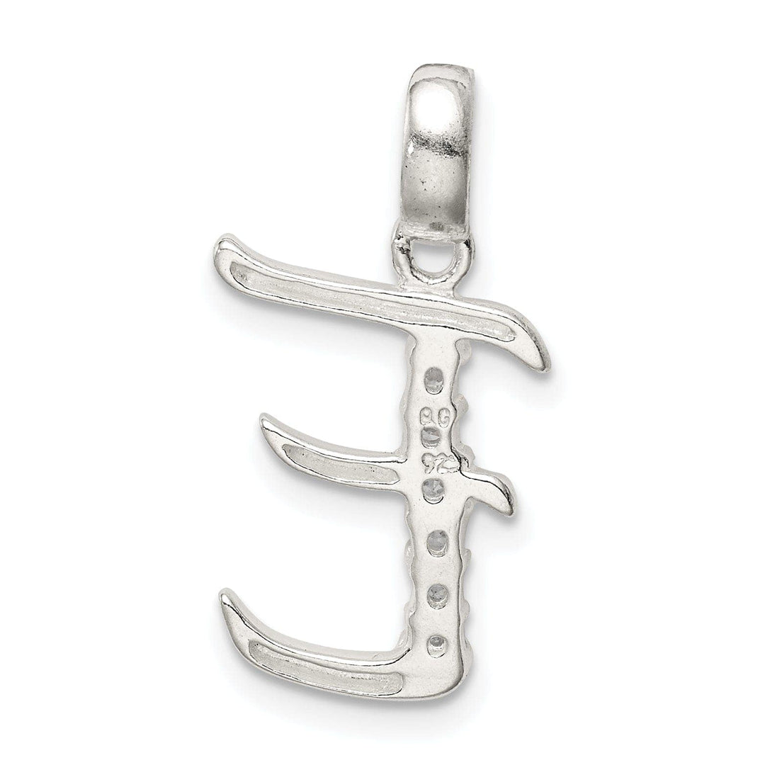 Lovely Rita's Pendants & Charms Sterling Silver CZ Initial E Charm Pendant