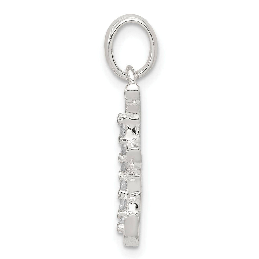 Lovely Rita's Pendants & Charms Sterling Silver CZ Initial E Charm Pendant