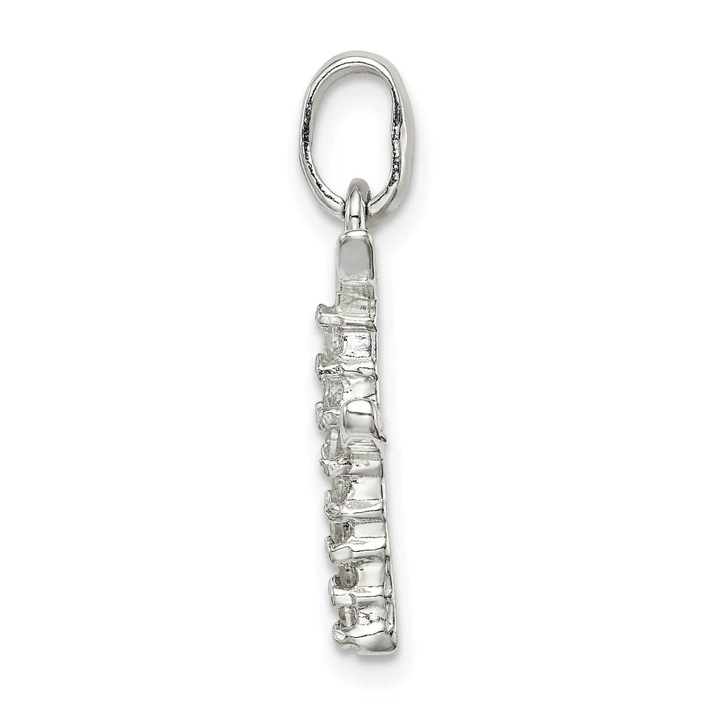 Lovely Rita's Pendants & Charms Sterling Silver CZ Initial F Charm Pendant