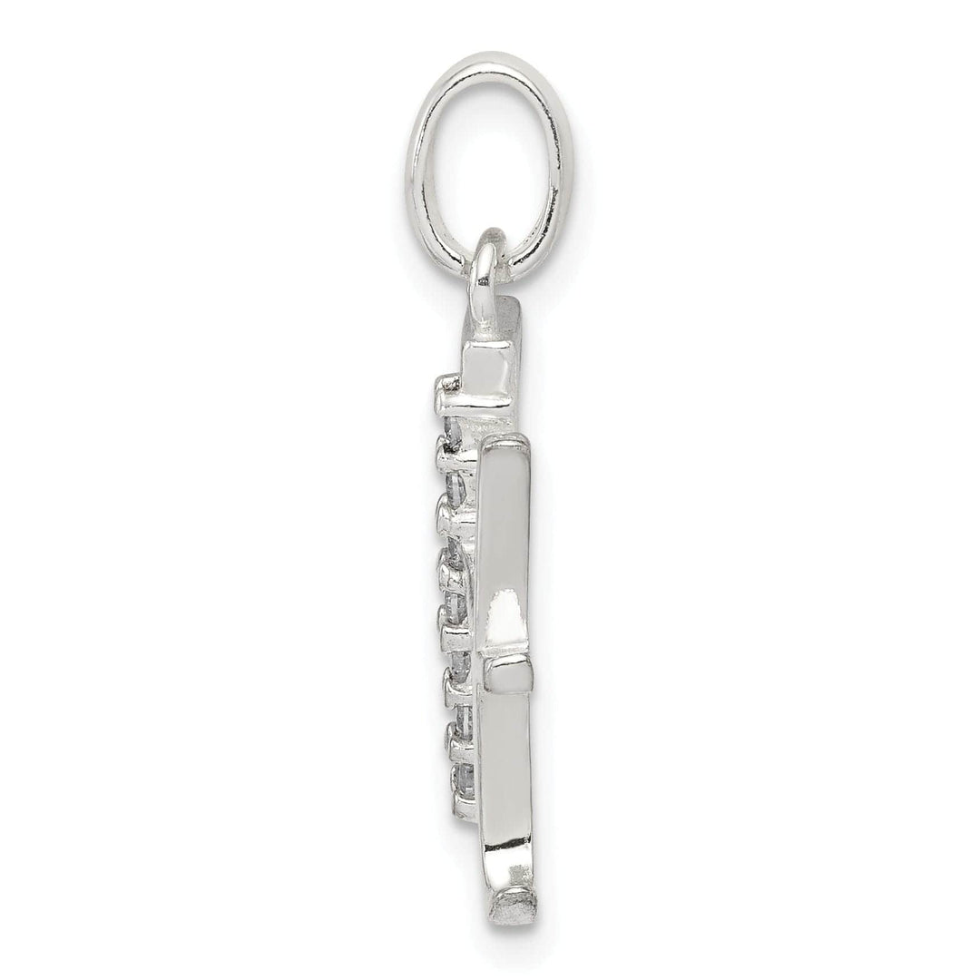 Lovely Rita's Pendants & Charms Sterling Silver CZ Initial H Charm Pendant