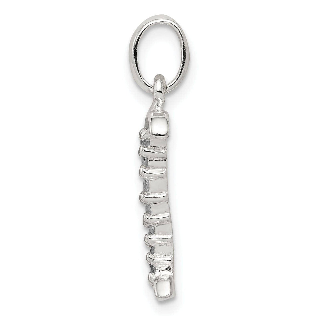 Lovely Rita's Pendants & Charms Sterling Silver CZ Initial I Charm Pendant