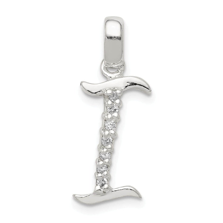 Lovely Rita's Pendants & Charms Sterling Silver CZ Initial I Charm Pendant