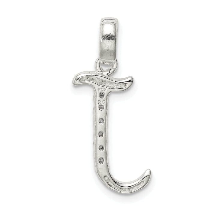 Lovely Rita's Pendants & Charms Sterling Silver CZ Initial J Charm Pendant