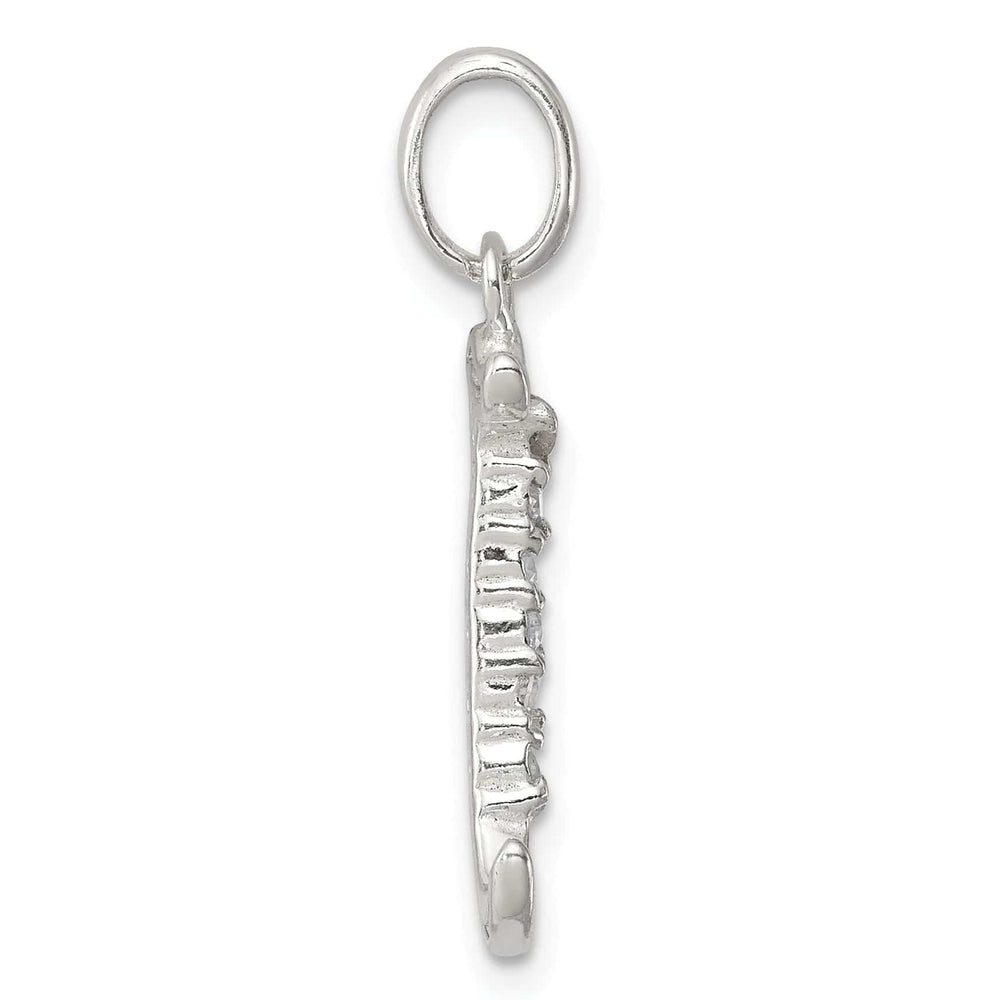 Lovely Rita's Pendants & Charms Sterling Silver CZ Initial J Charm Pendant