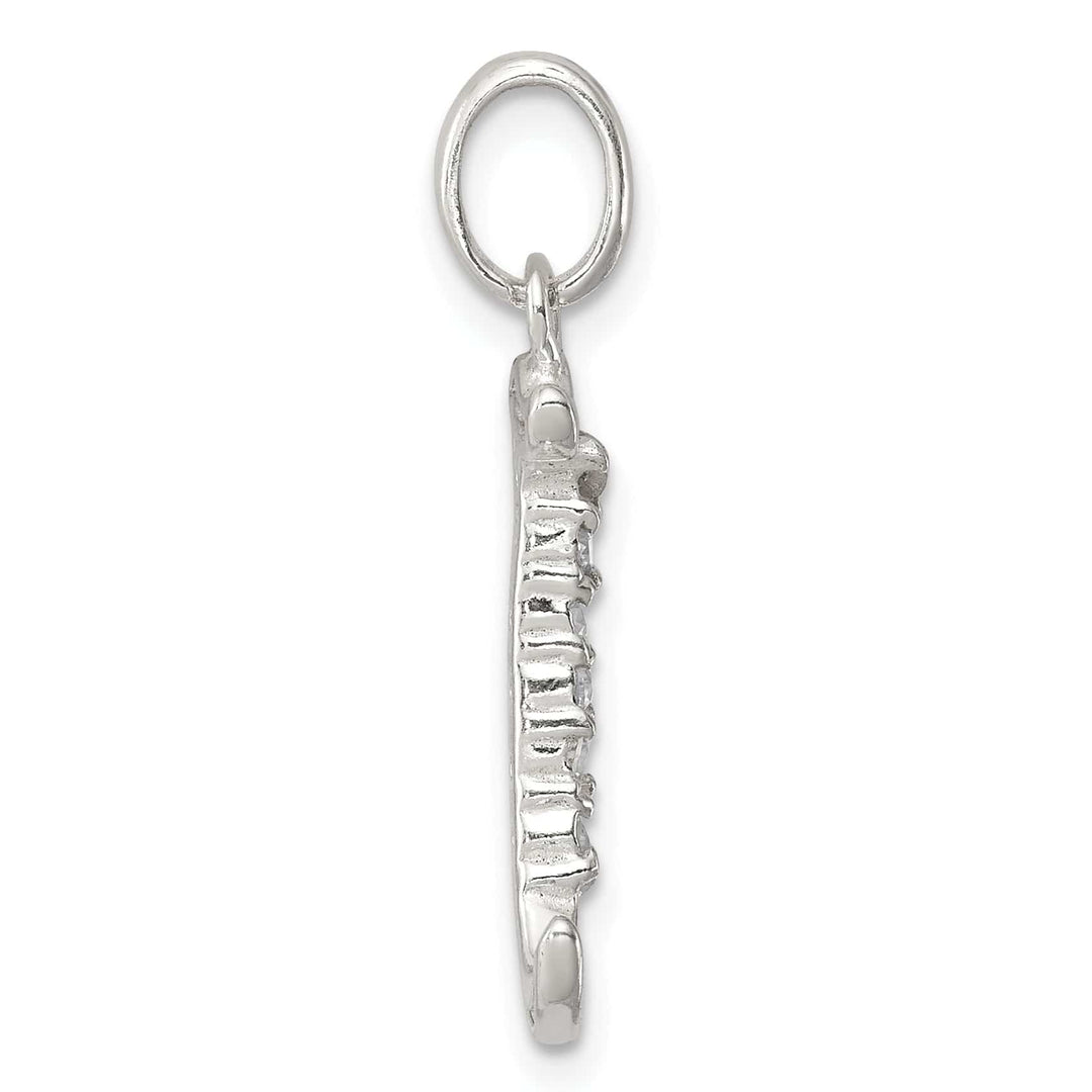 Lovely Rita's Pendants & Charms Sterling Silver CZ Initial J Charm Pendant