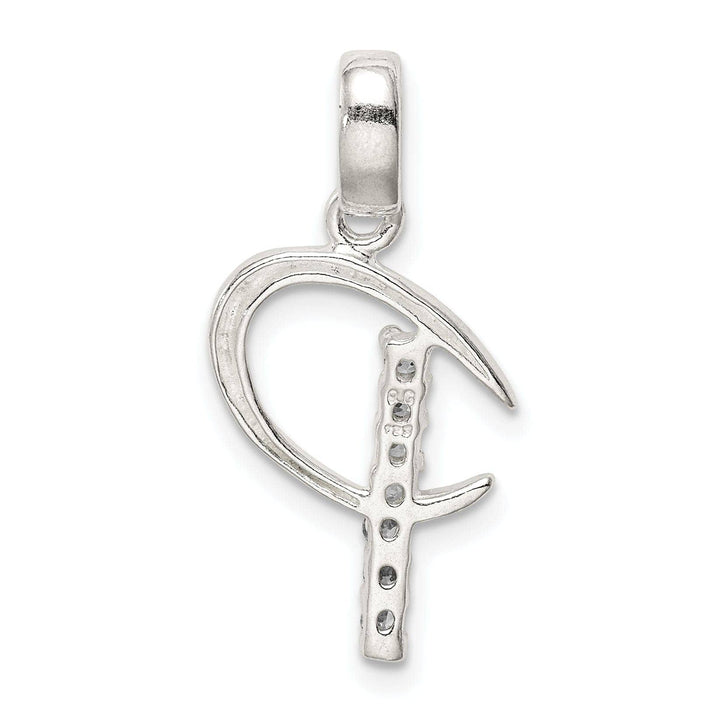 Lovely Rita's Pendants & Charms Sterling Silver CZ Initial P Charm Pendant