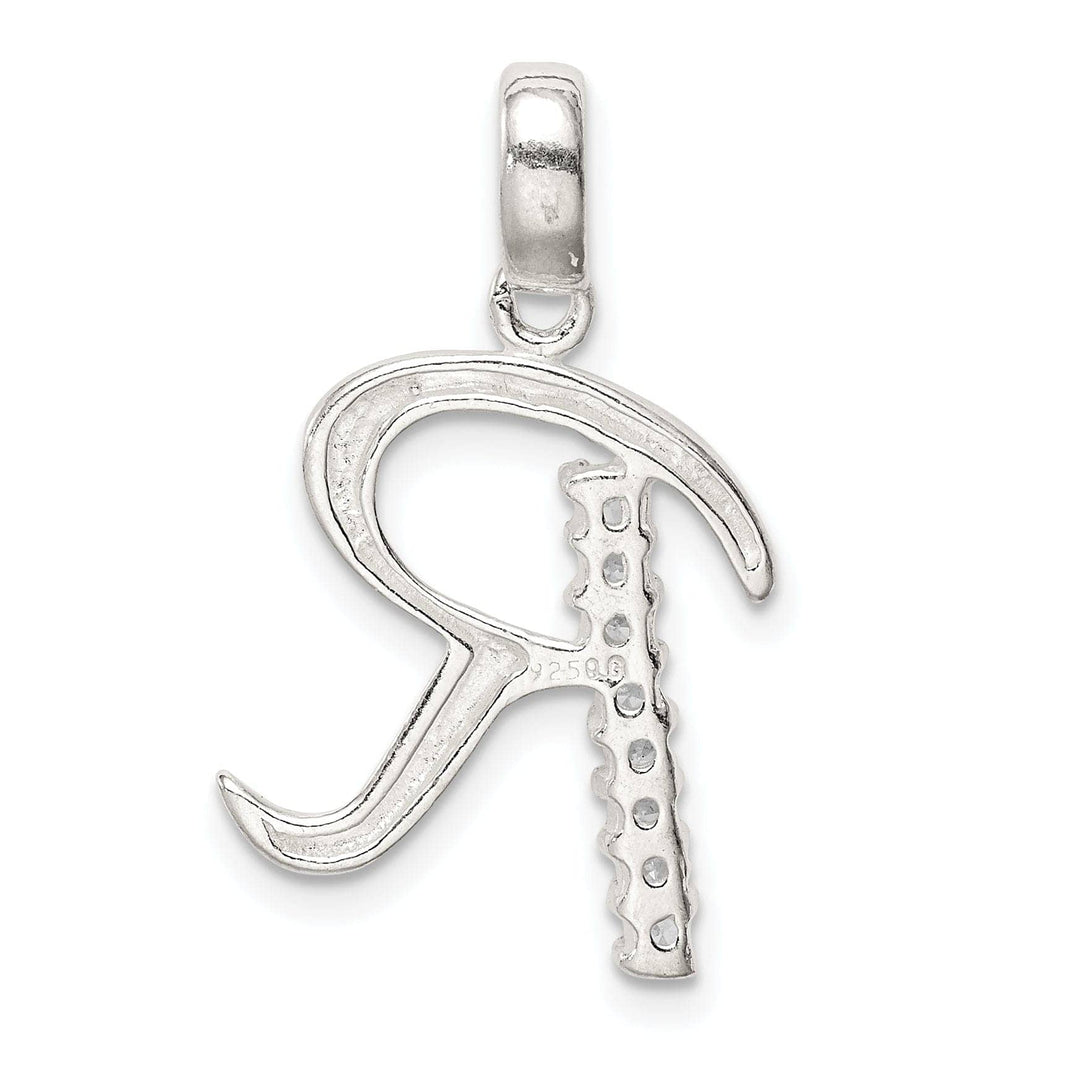 Lovely Rita's Pendants & Charms Sterling Silver CZ Initial R Charm Pendant