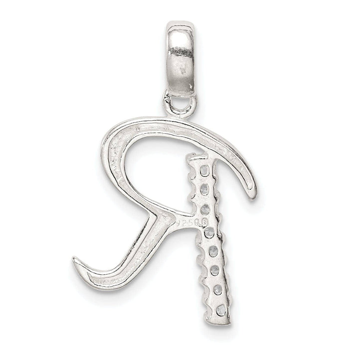 Lovely Rita's Pendants & Charms Sterling Silver CZ Initial R Charm Pendant