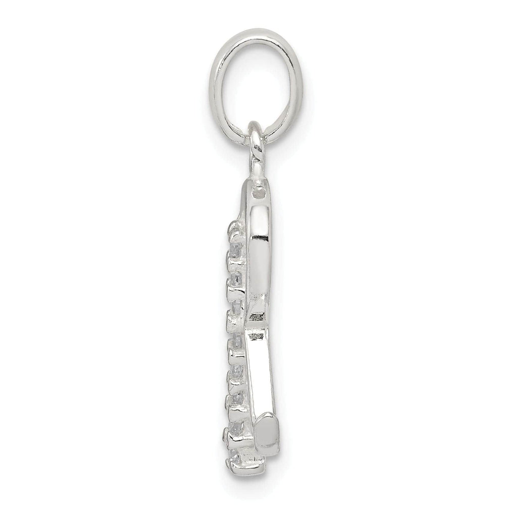 Lovely Rita's Pendants & Charms Sterling Silver CZ Initial R Charm Pendant