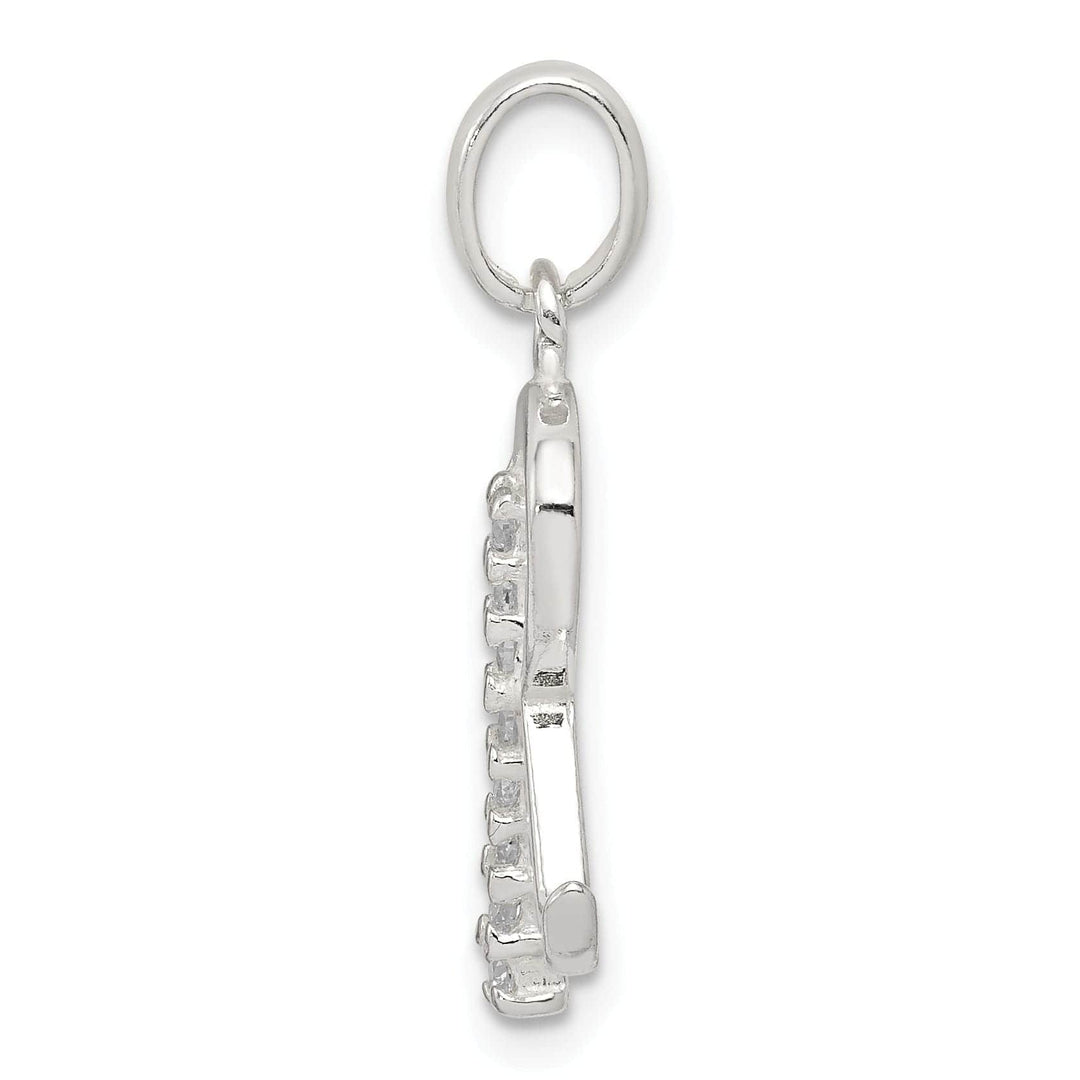 Lovely Rita's Pendants & Charms Sterling Silver CZ Initial R Charm Pendant