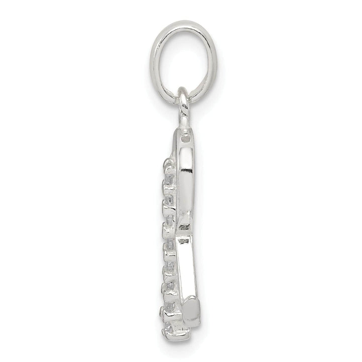 Lovely Rita's Pendants & Charms Sterling Silver CZ Initial R Charm Pendant