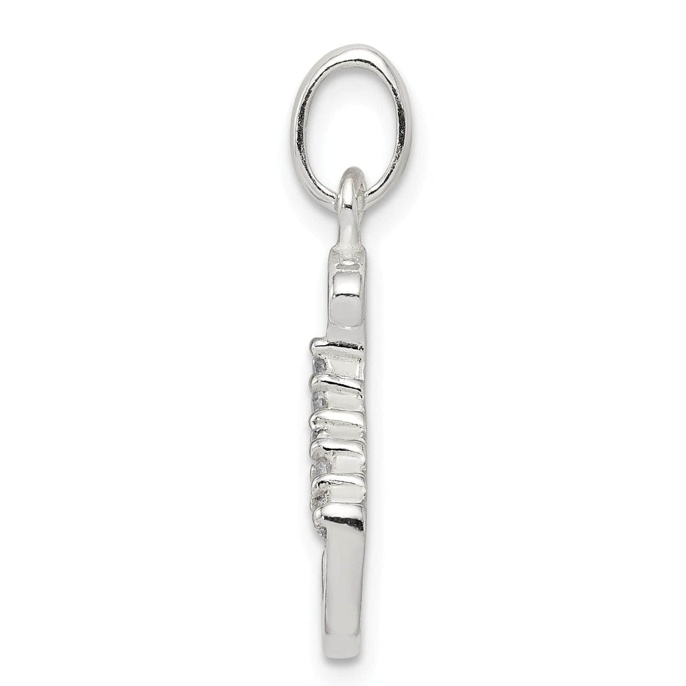 Lovely Rita's Pendants & Charms Sterling Silver CZ Initial S Charm Pendant