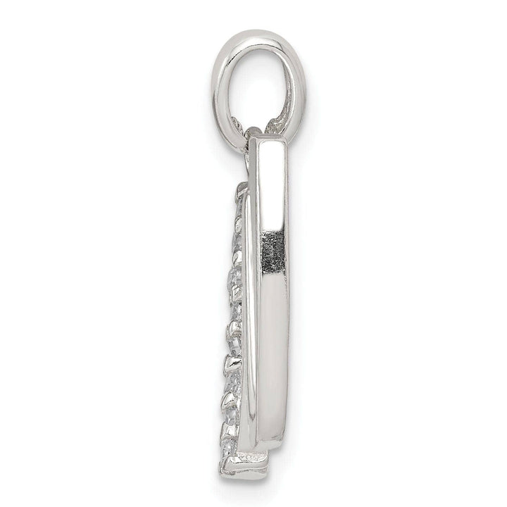 Lovely Rita's Pendants & Charms Sterling Silver CZ Initial W Charm Pendant