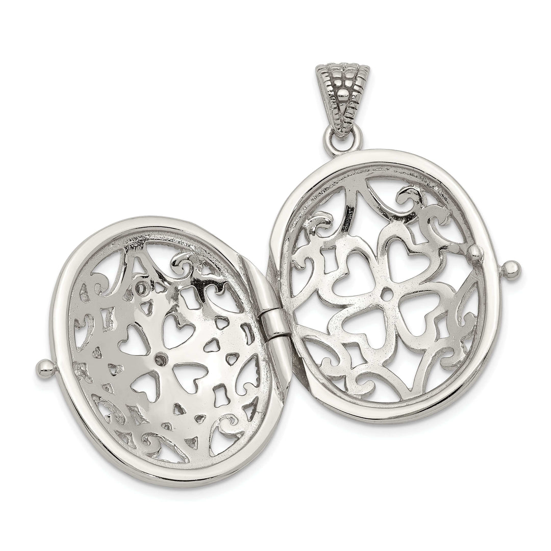 Lovely Rita's Pendants & Charms Sterling Silver CZ Locket