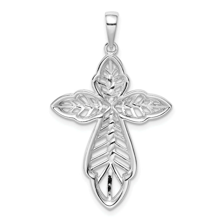 Lovely Rita's Pendants & Charms Sterling Silver Diamond-cut Cross Pendant
