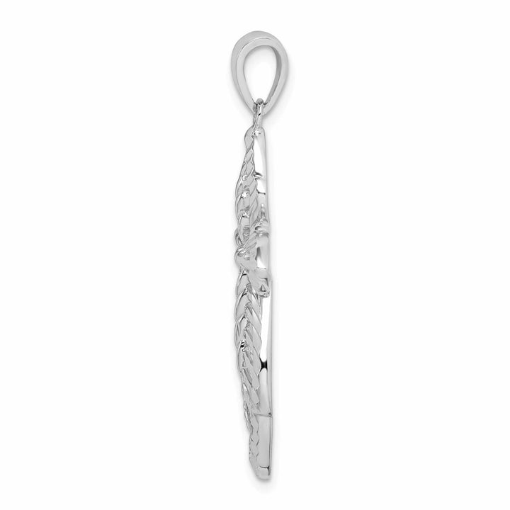 Lovely Rita's Pendants & Charms Sterling Silver Diamond-cut Cross Pendant