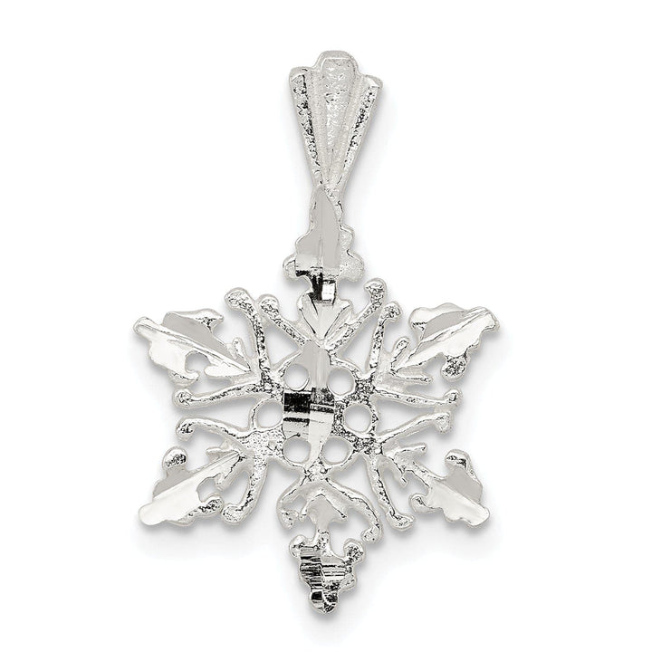 Lovely Rita's Pendants & Charms Sterling Silver Diamond Cut Snowflake Pendant