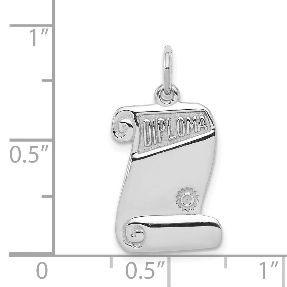 Lovely Rita's Pendants & Charms Sterling Silver Diploma Charm