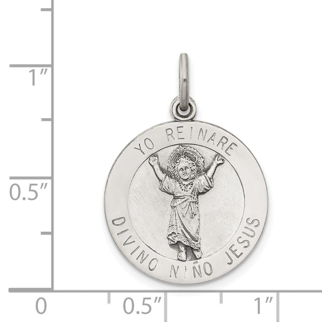 Lovely Rita's Pendants & Charms Sterling Silver Divino Nino Medal (Divine Infant J