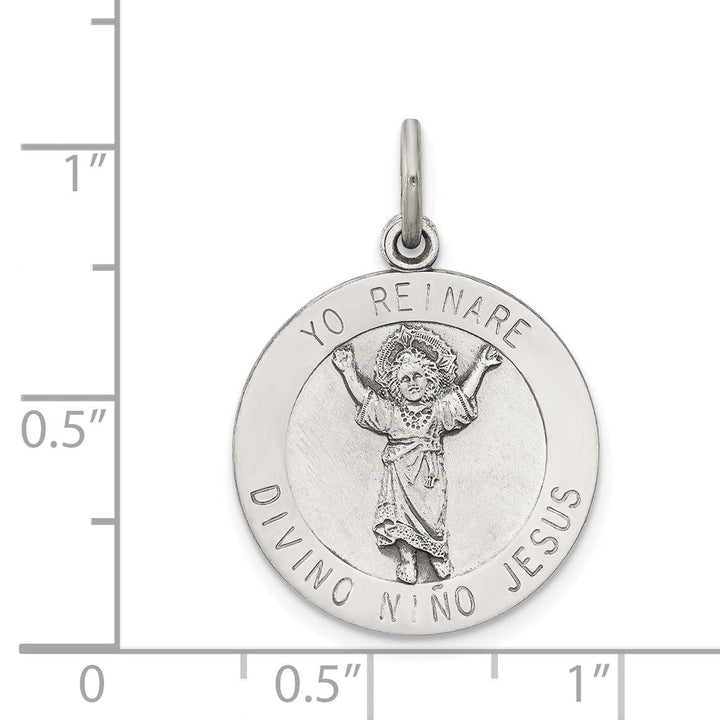 Lovely Rita's Pendants & Charms Sterling Silver Divino Nino Medal (Divine Infant J