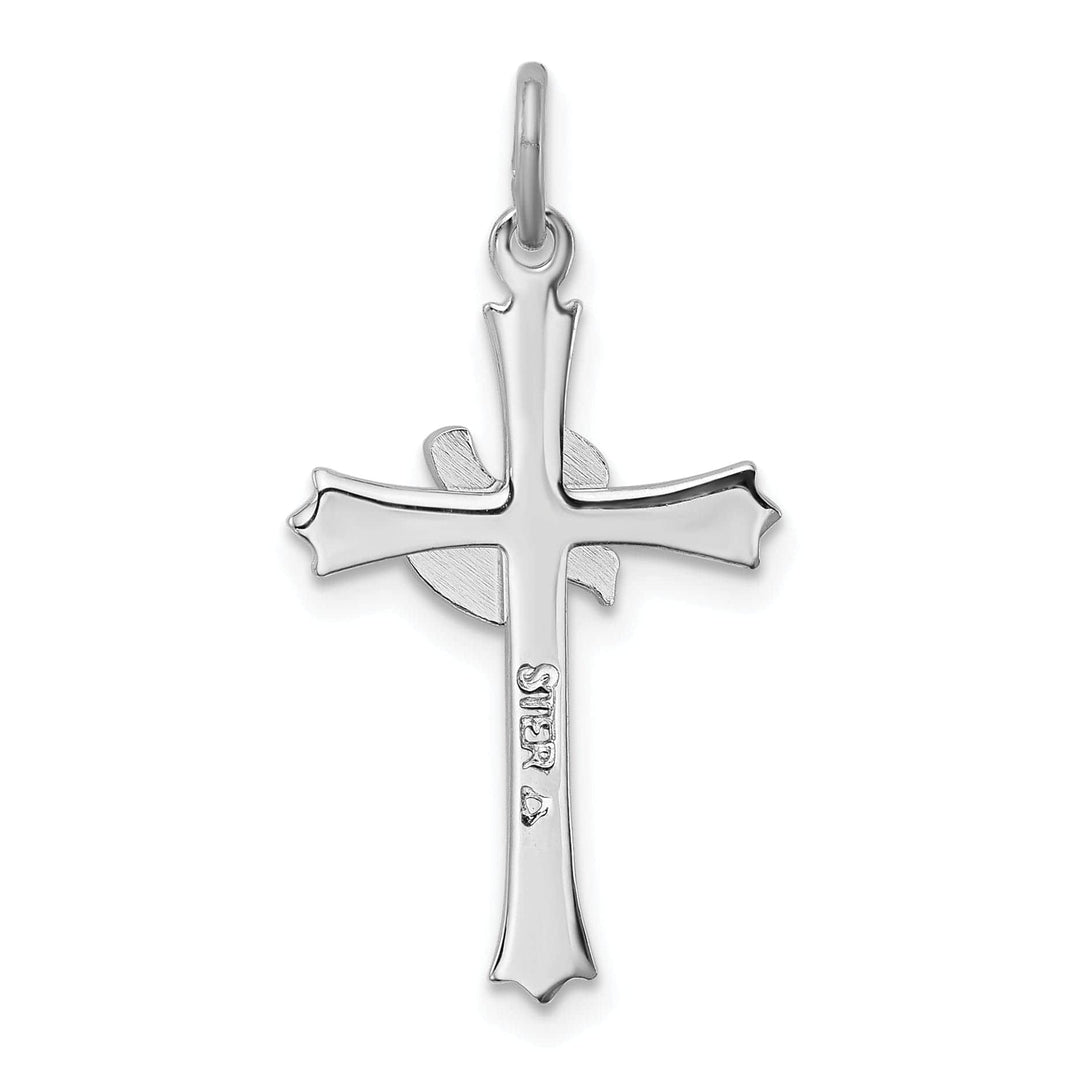 Lovely Rita's Pendants & Charms Sterling Silver Dove Cross Charm