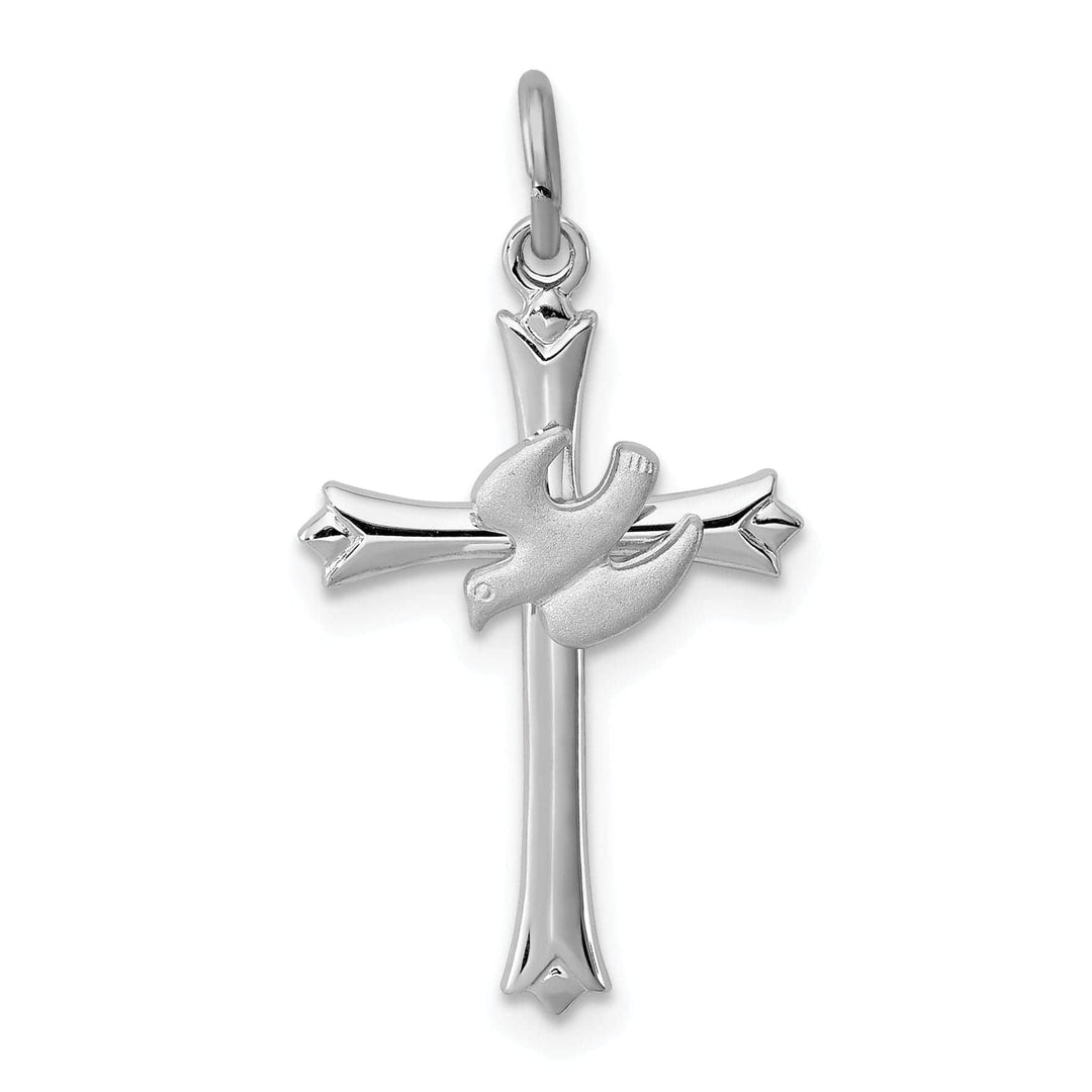 Lovely Rita's Pendants & Charms Sterling Silver Dove Cross Charm