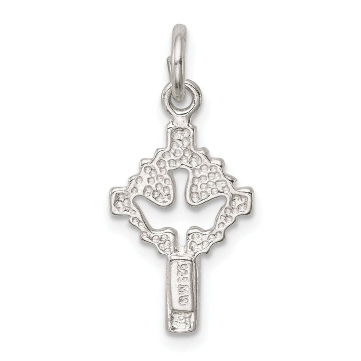 Lovely Rita's Pendants & Charms Sterling Silver Dove Cross Charm Pendant